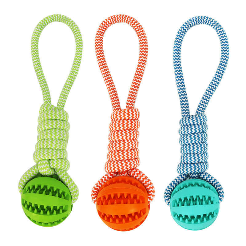 Interactive Treat Dispensing Rope Ball