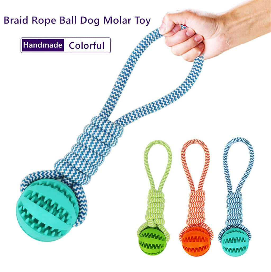 Interactive Treat Dispensing Rope Ball